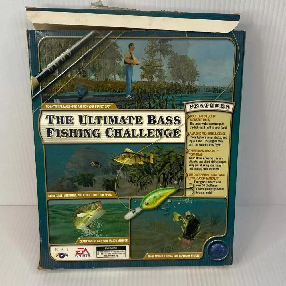 EA Sports Championship Bass VTG PC Game 2000 + Original Box
